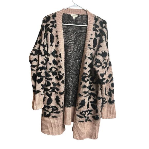 debut Open Front Cardigan from Dreamers by Debut Animal Print Size Small - Picture 4 of 8